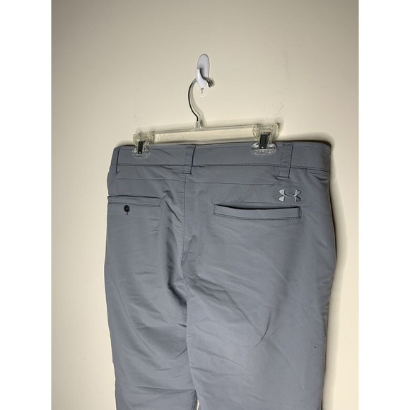 Under Armour Golf Pants Men 36x33 Gray UA Match Play Loose Fit Performance - Picture 4 of 8